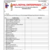Royal Enterprises Sheet